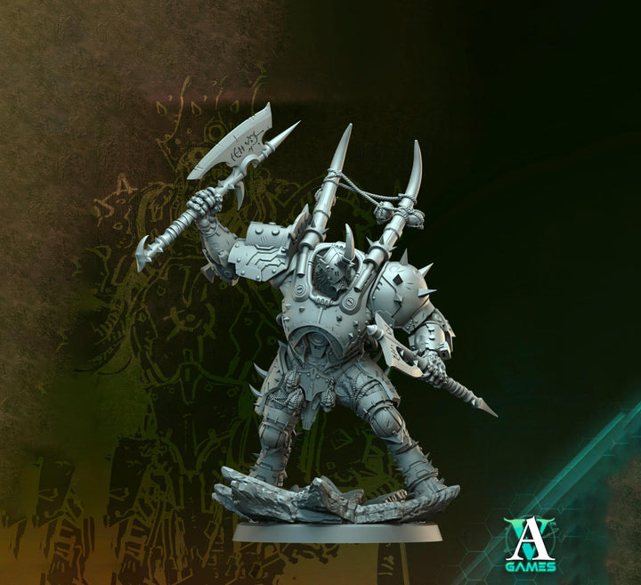 Void-Crusher Heavy Armored Hulk | Grimdark Sci-Fi Soldier | 5 Scales | Unpainted or Primed
