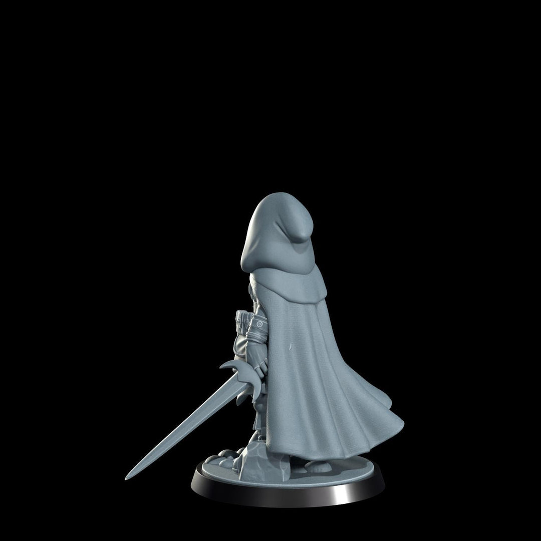 Female Halfling Rogue, Gnome Thief PC NPC | Resin Miniature | Dungeons &amp; Dragons | 5 Sizes /Scales