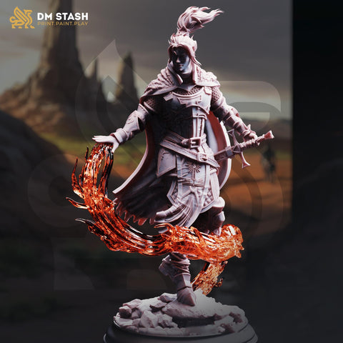 Human Male Eldritch Knight Fighter Warlock | 5 Sizes /Scales | Dungeons and Dragons | Pathfinder