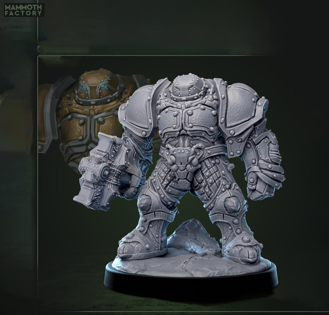 Construct Paladin Fighter Heavy Armor Knight | D&D 5e Hero | 5 Scales | Unpainted