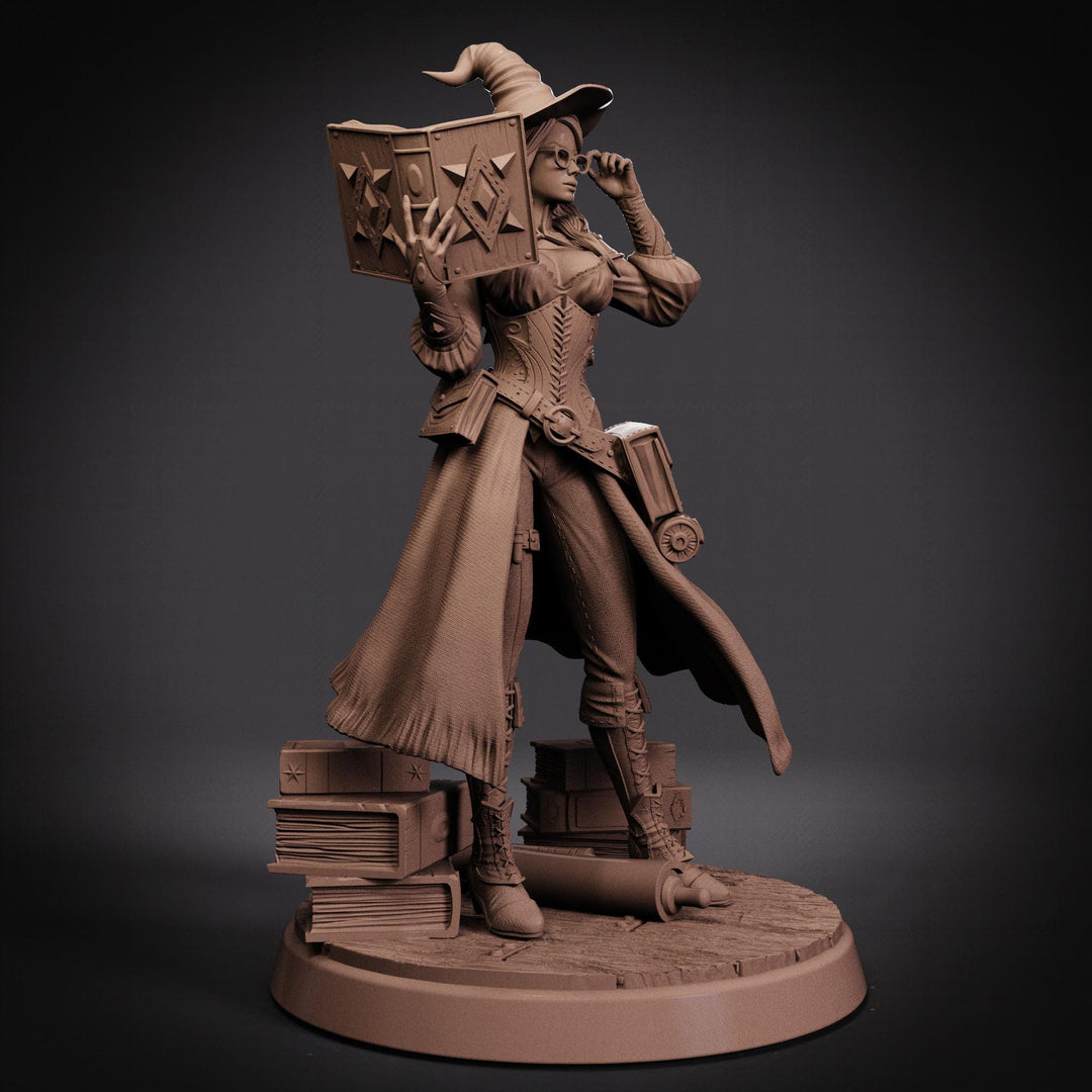 Witch Wizard Miniature STL | Arcelin Hat Pose | Digital Download