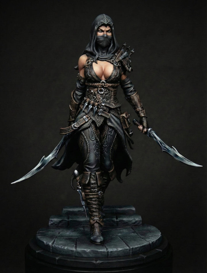 Hooded Masked Assassin STL | Zylah Rogue | Digital Download
