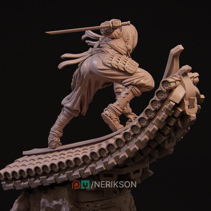 Female Ninja Rogue Shadow Monk Miniature | Head Variants | 5 Scales | Unpainted D&amp;D 5e