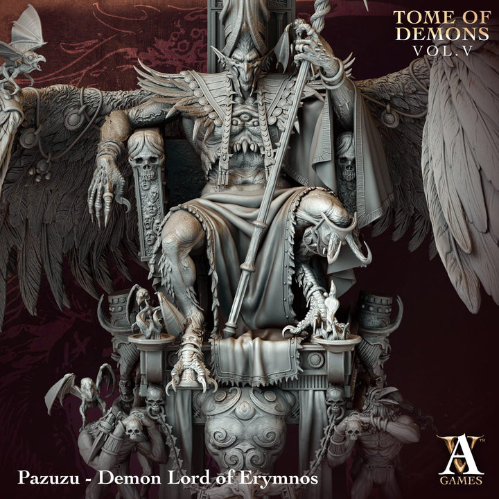 Demon Lord Pazuzu, (3 sizes) | 130mm Base, 210mm Height | Huge, Gargantuan, Colossal D&amp;D scale