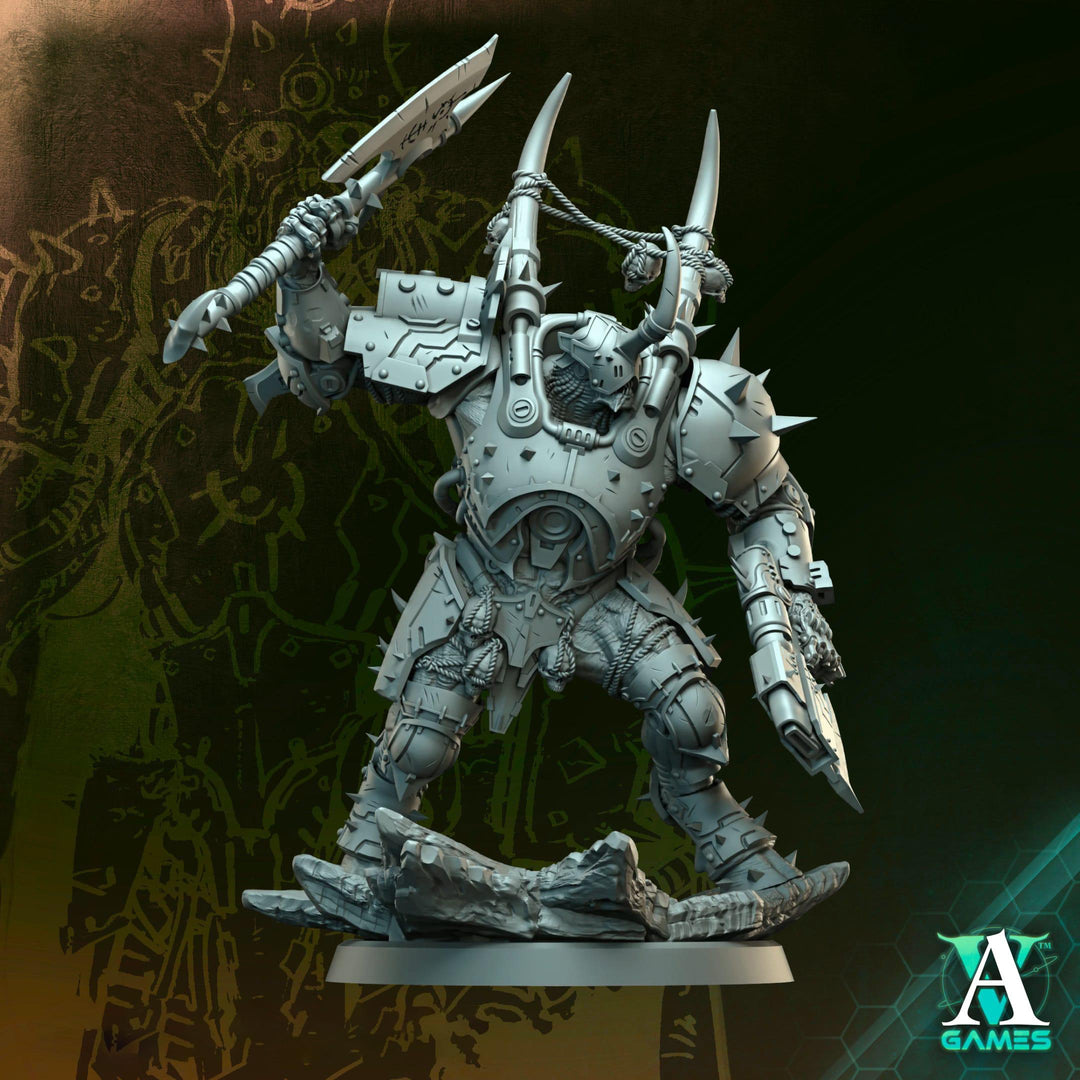Void-Crusher Heavy Armored Hulk | Grimdark Sci-Fi Soldier | 5 Scales | Unpainted or Primed