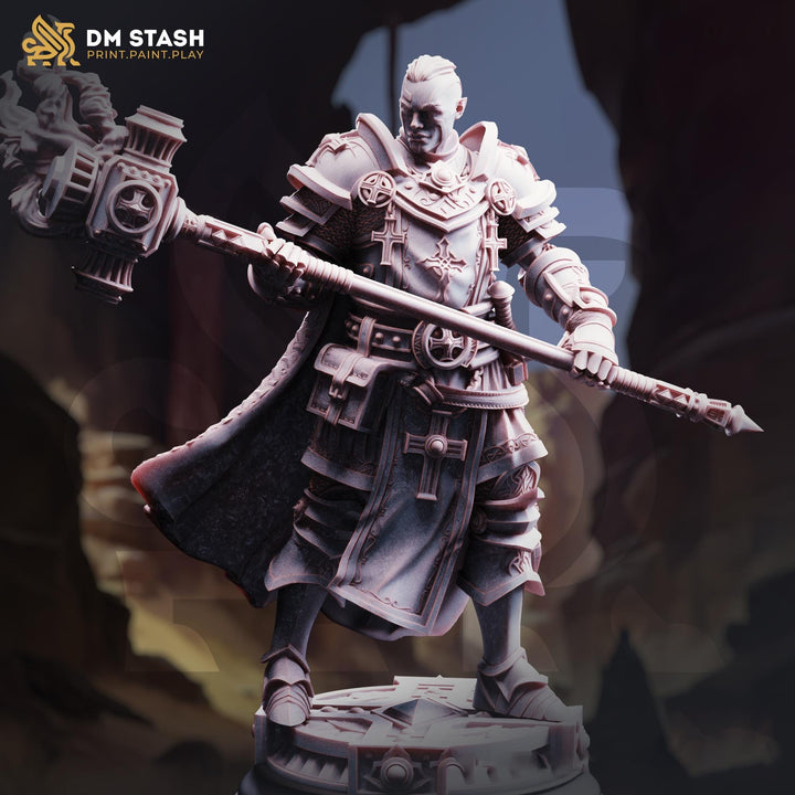 Heavy Plate Battle-Priest Harbinger | War Cleric Paladin | 5 Scales | DnD 5e Unpainted Resin