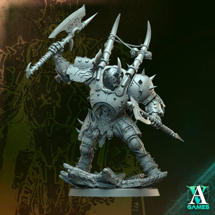 Void-Crusher Heavy Armored Hulk | Grimdark Sci-Fi Soldier | 5 Scales | Unpainted or Primed