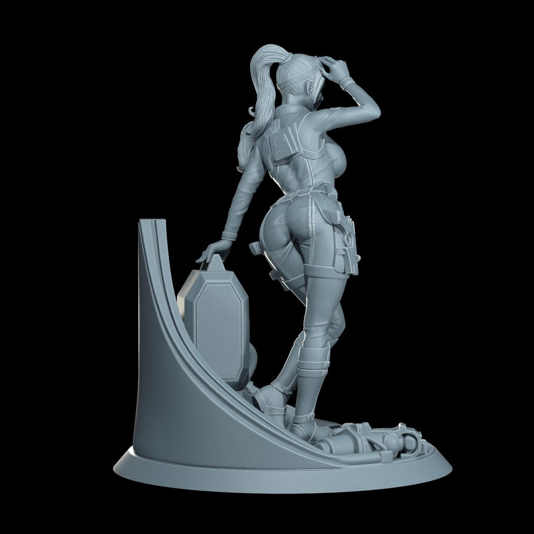 Cyber Stealth Engineer Female Soldier Mini Sci-Fi 5e Starfinder Topless Nude Uncensored Model