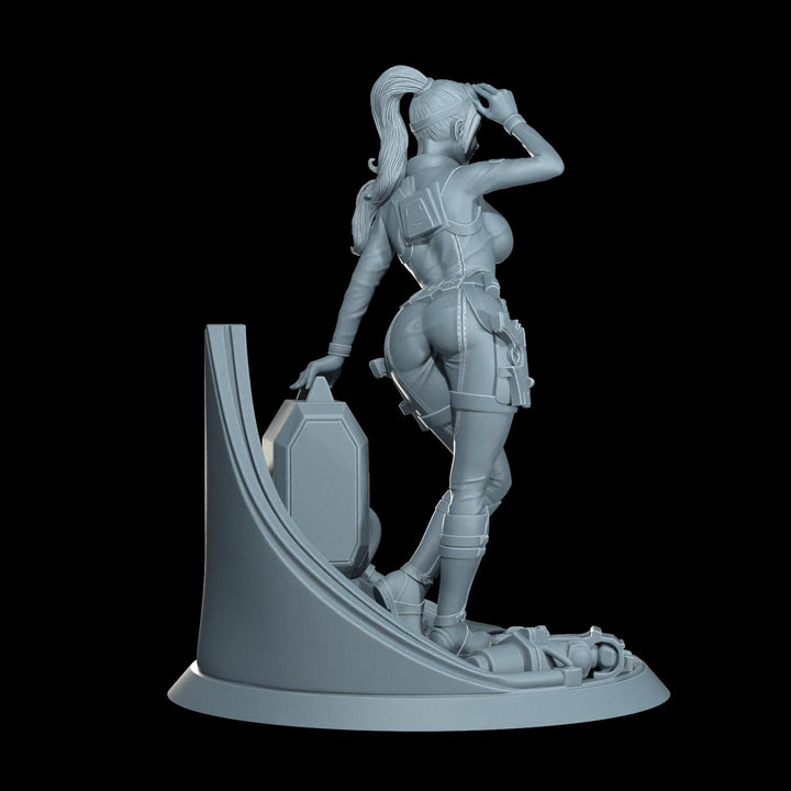 Cyber Stealth Engineer Female Soldier Mini Sci-Fi 5e Starfinder Topless Nude Uncensored Model