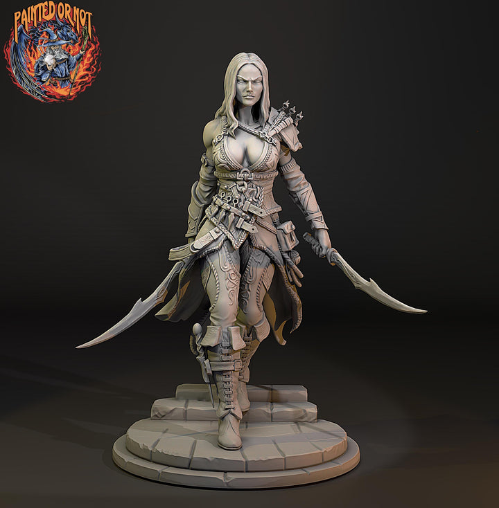 Assassin Miniature STL | Zylah Rogue | Digital Download
