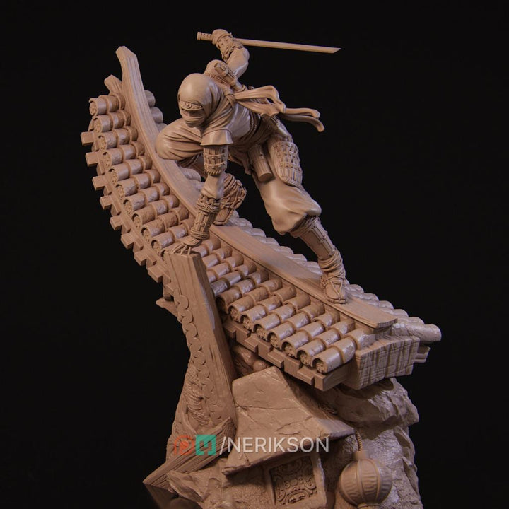 Female Ninja Rogue Shadow Monk Miniature | Head Variants | 5 Scales | Unpainted D&amp;D 5e