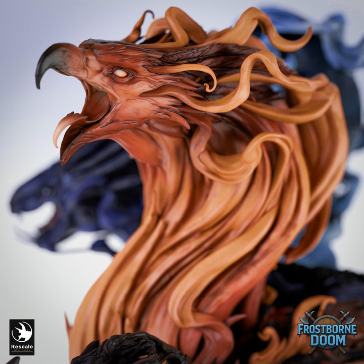 Ancient Elemental Dragon Greatwyrm Miniature Unpainted Resin D&amp;D 5e 2024 Pathfinder 5 Scales Boss