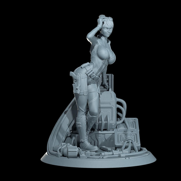 Cyber Stealth Engineer Female Soldier Mini Sci-Fi 5e Starfinder Topless Nude Uncensored Model