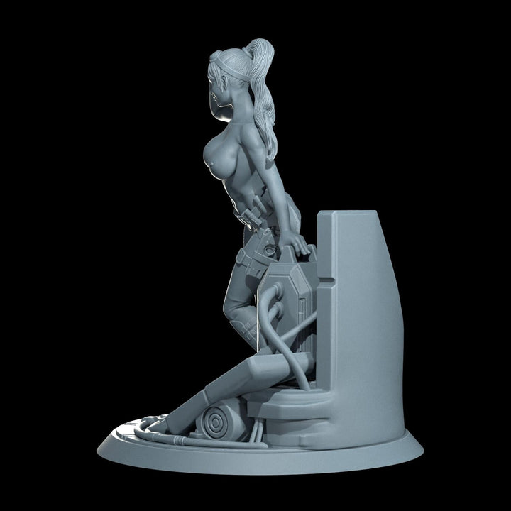 Cyber Stealth Engineer Female Soldier Mini Sci-Fi 5e Starfinder Topless Nude Uncensored Model