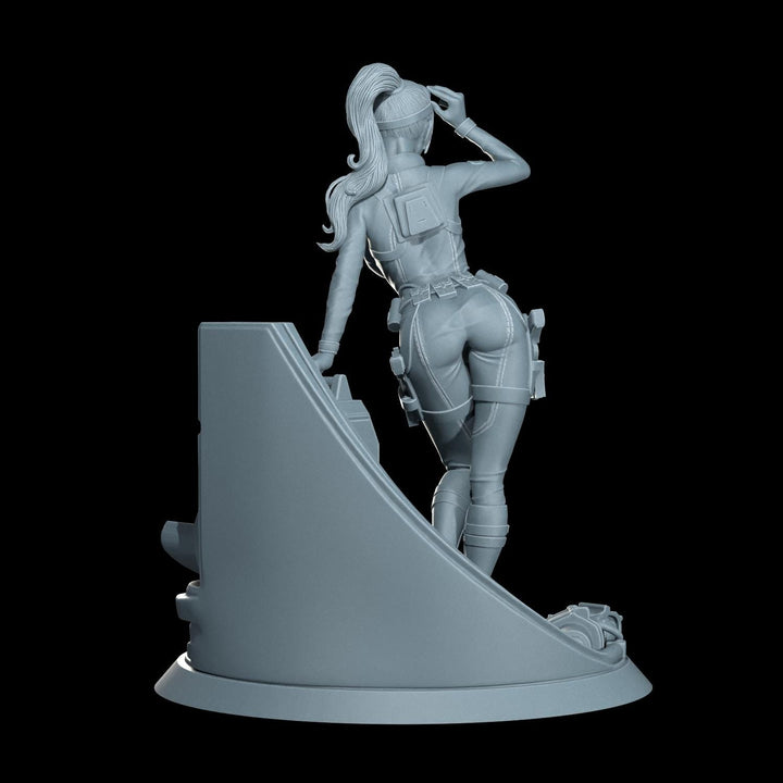 Cyber Stealth Engineer Female Soldier Mini Sci-Fi 5e Starfinder Topless Nude Uncensored Model