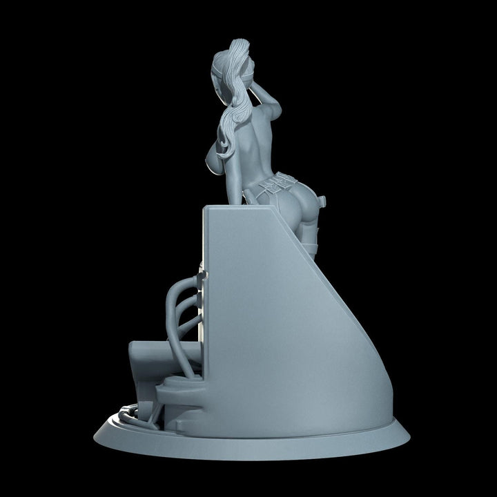 Cyber Stealth Engineer Female Soldier Mini Sci-Fi 5e Starfinder Topless Nude Uncensored Model
