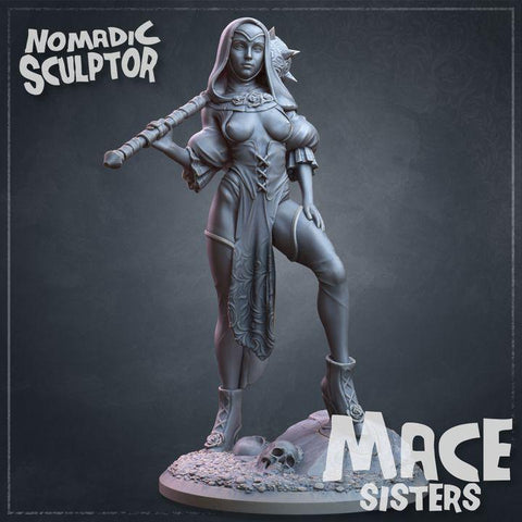 Human Cleric Druid Miniature | Female PC NPC DnD 5e Resin Fantasy