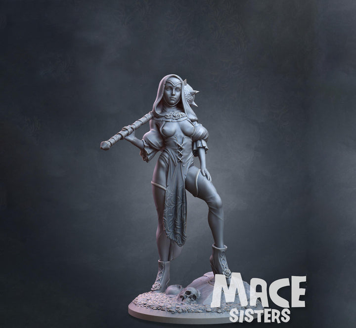 Human Cleric Druid Miniature | Female PC NPC DnD 5e Resin Fantasy