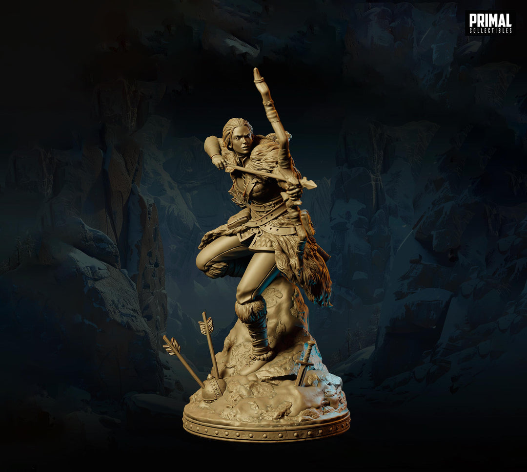 Ranger Archer Miniature DnD 5e Gloom Stalker Beast Master Resin RPG Figure