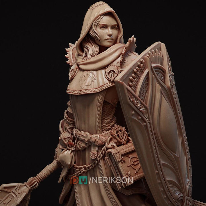 Female Human Cleric Light Domain 28mm 32mm 54mm 75mm 100mm DnD Miniature