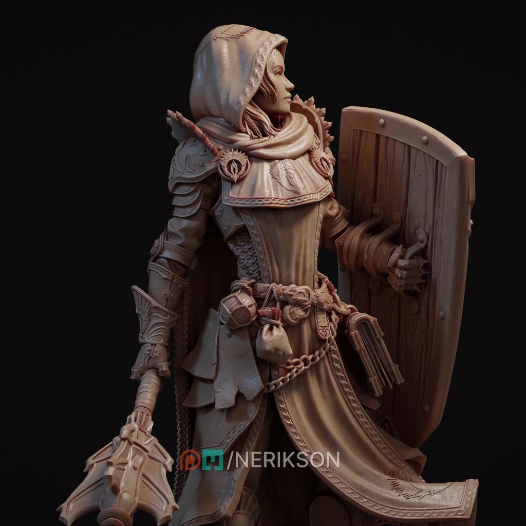 Female Human Cleric Light Domain 28mm 32mm 54mm 75mm 100mm DnD Miniature