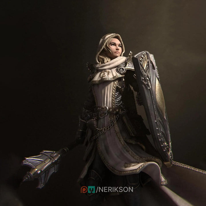 Female Human Cleric Light Domain 28mm 32mm 54mm 75mm 100mm DnD Miniature