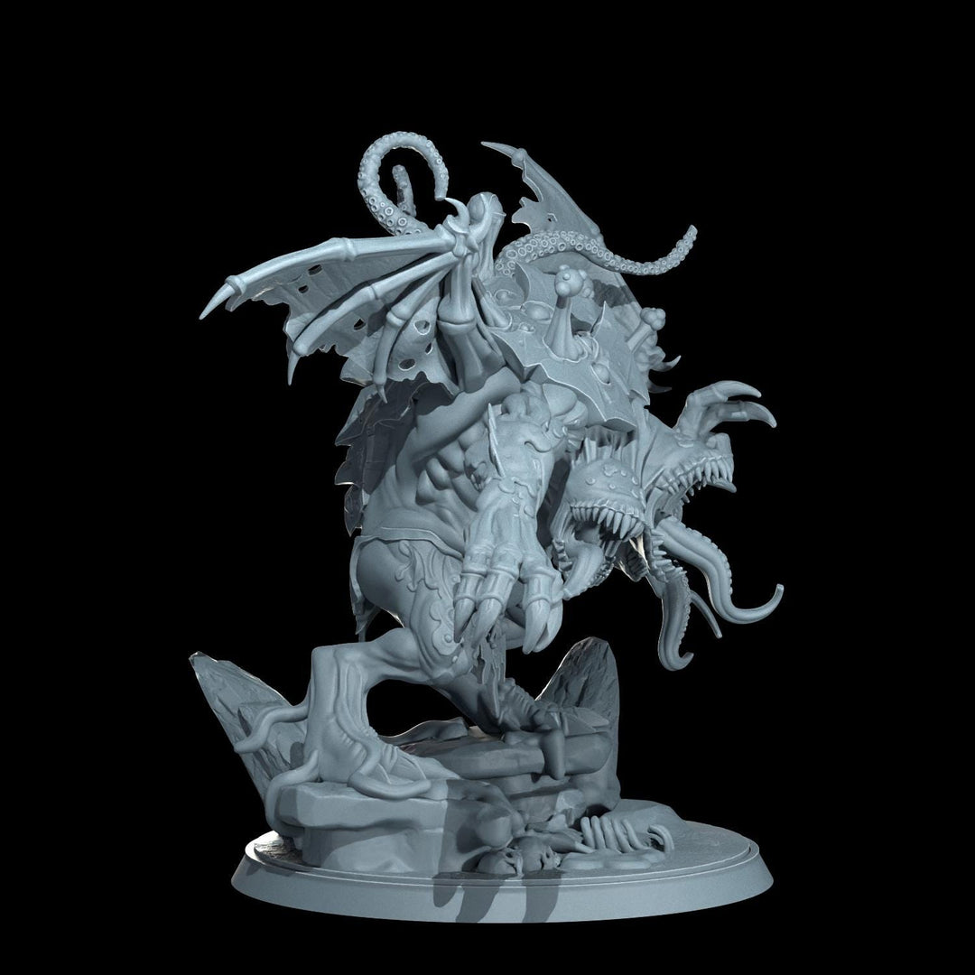 Gargantuan Abyssal Maw Eldritch Horror Unpainted Miniature D&amp;D 5e Pathfinder Wargaming Boss Model