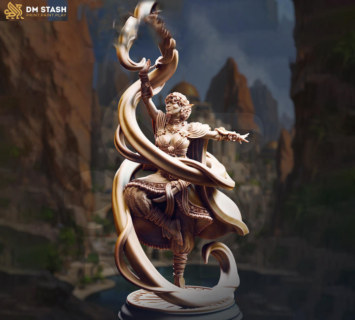Female High Elven Sorcerer, Wizard, Warlock Miniature | 5 Sizes /Scales | Dungeons and Dragons