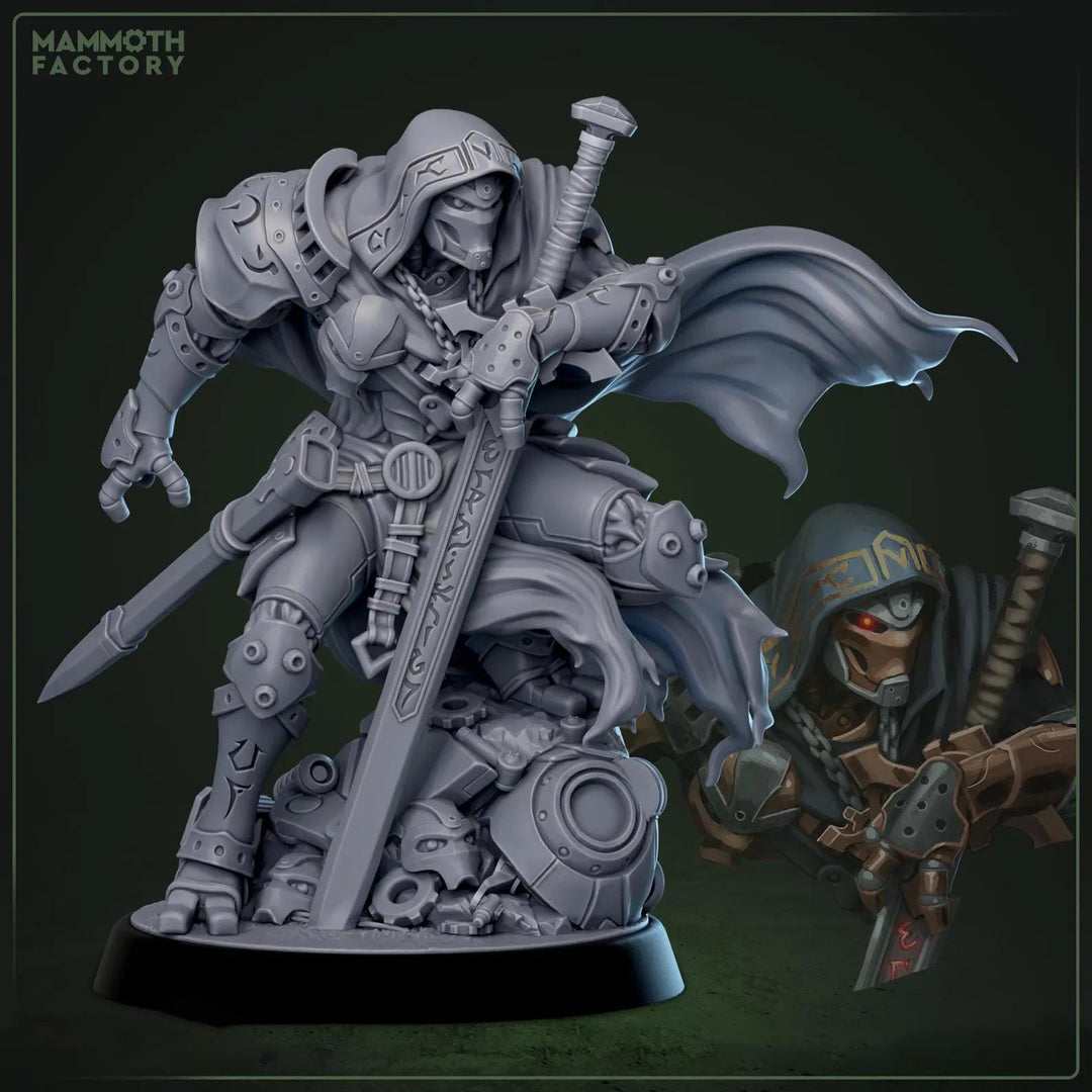 Hooded Knight Errant Miniature Resin RPG Character DnD Pathfinder Tabletop Wargame Figure Unpainted