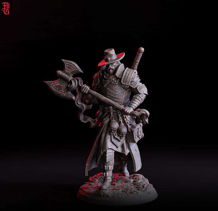 Witch Hunter Inquisitor Miniature Dark Cleric Executioner DnD 5e Resin RPG