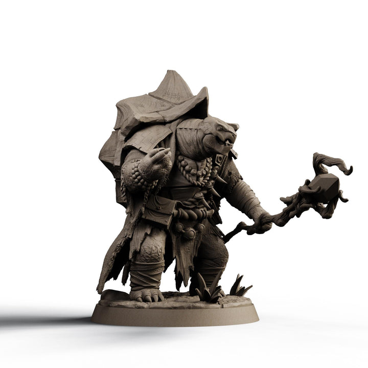 Turtlefolk Druid Miniature STL | Ravel Sylcarax | Digital Download