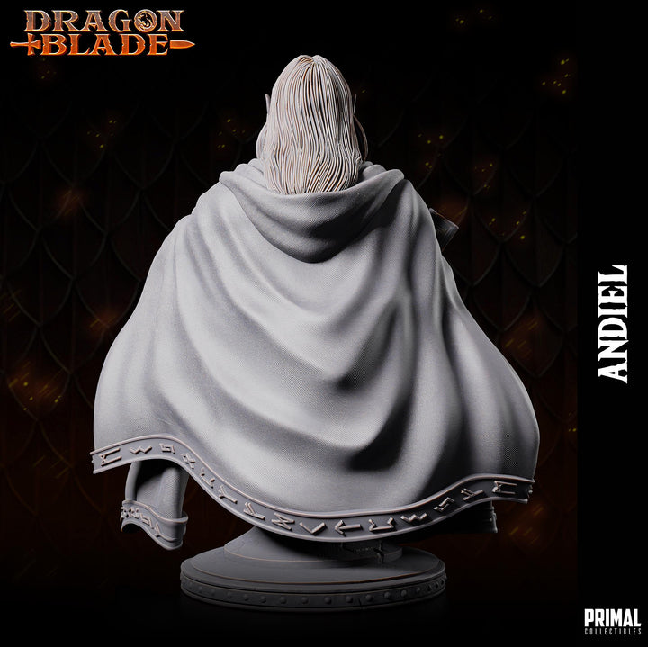 Elf Wizard Miniature UNPAINTED Resin Spellcaster Mage DnD 5e Pathfinder RPG Figurine