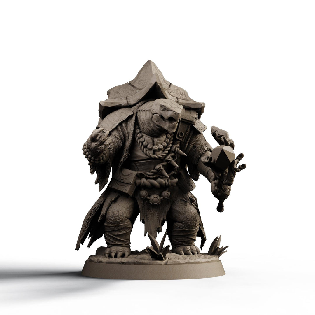 Turtlefolk Druid Miniature STL | Ravel Sylcarax | Digital Download