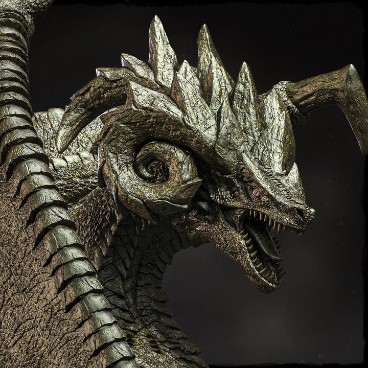 Gargantuan Dragon Miniature | Ancient Boss Monster | Resin Tabletop Figure