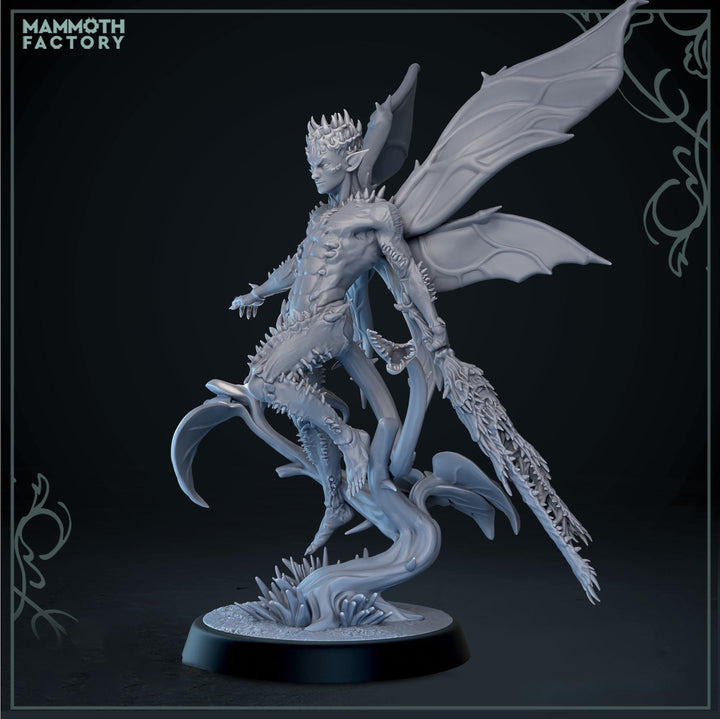 Dark Fairy Miniature | Evil Fey Sentinel | Resin RPG Figure