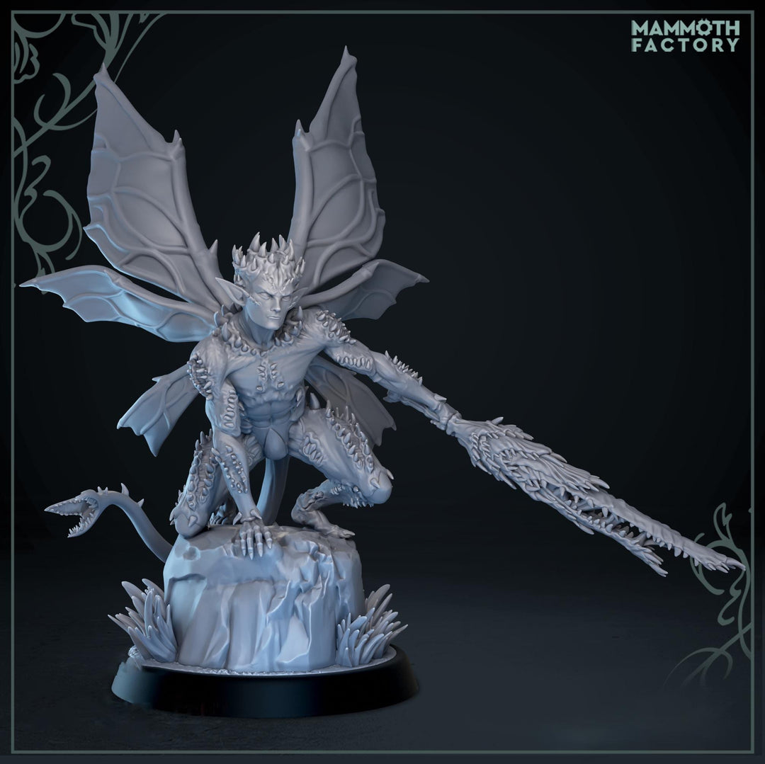 Dark Fairy Miniature | Evil Fey Stalker | Resin RPG Figure