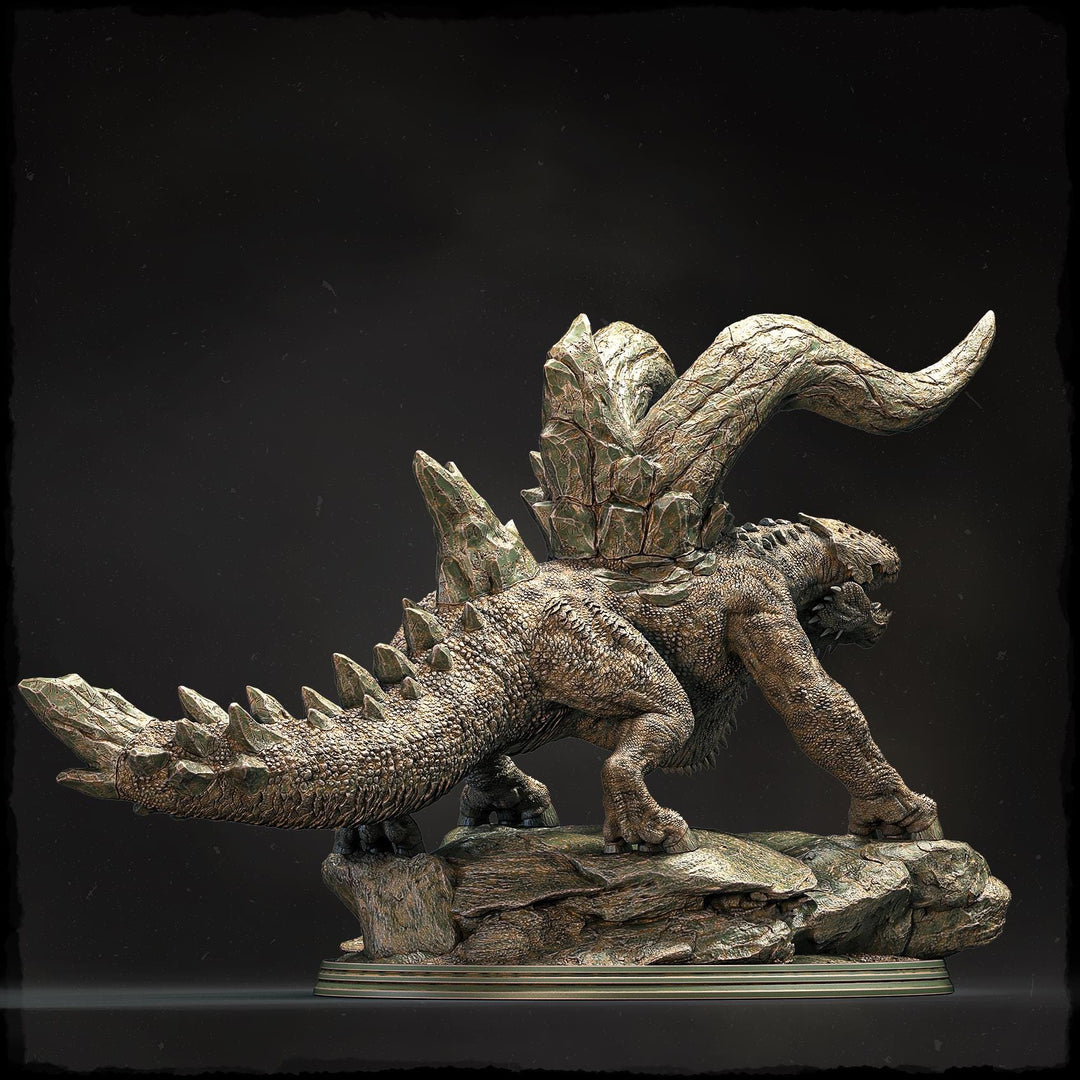 Gargantuan Monster Miniature | Horned Boss Beast | Resin RPG Figure