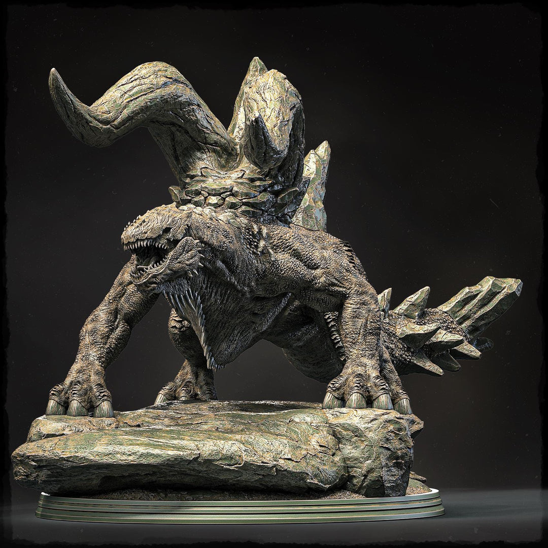 Gargantuan Monster Miniature | Horned Boss Beast | Resin RPG Figure