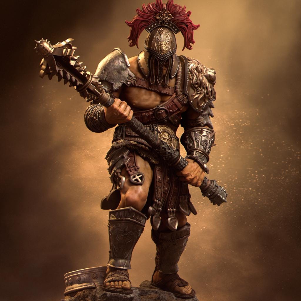 Gladiator Miniature | Arena Fighter | RPG &amp; Collector Figure
