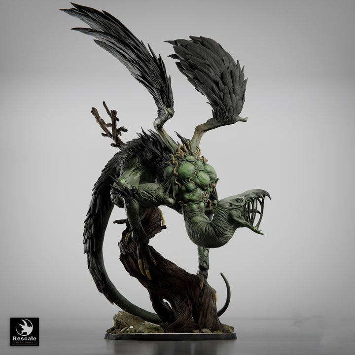 Carrion Horror Monster Miniature | Corrupted Vulture | Unpainted Resin 28mm 32mm 54mm 75mm 100mm