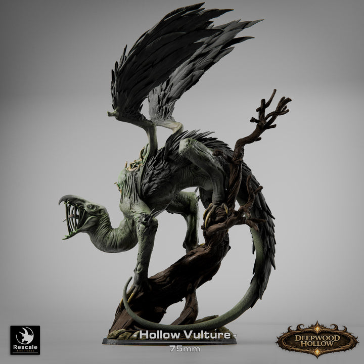Carrion Horror Monster Miniature | Corrupted Vulture | Unpainted Resin 28mm 32mm 54mm 75mm 100mm
