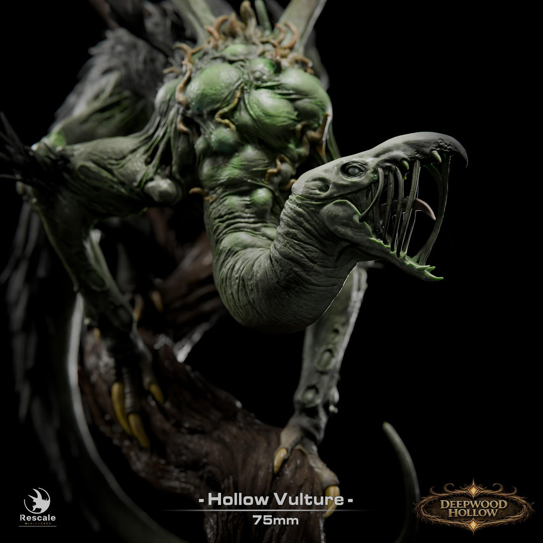 Carrion Horror Monster Miniature | Corrupted Vulture | Unpainted Resin 28mm 32mm 54mm 75mm 100mm