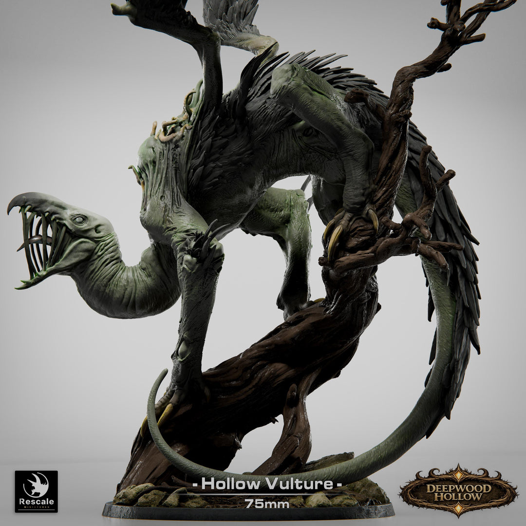 Carrion Horror Monster Miniature | Corrupted Vulture | Unpainted Resin 28mm 32mm 54mm 75mm 100mm