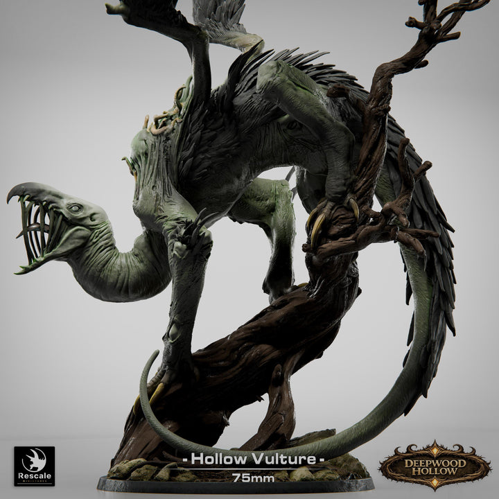 Carrion Horror Monster Miniature | Corrupted Vulture | Unpainted Resin 28mm 32mm 54mm 75mm 100mm