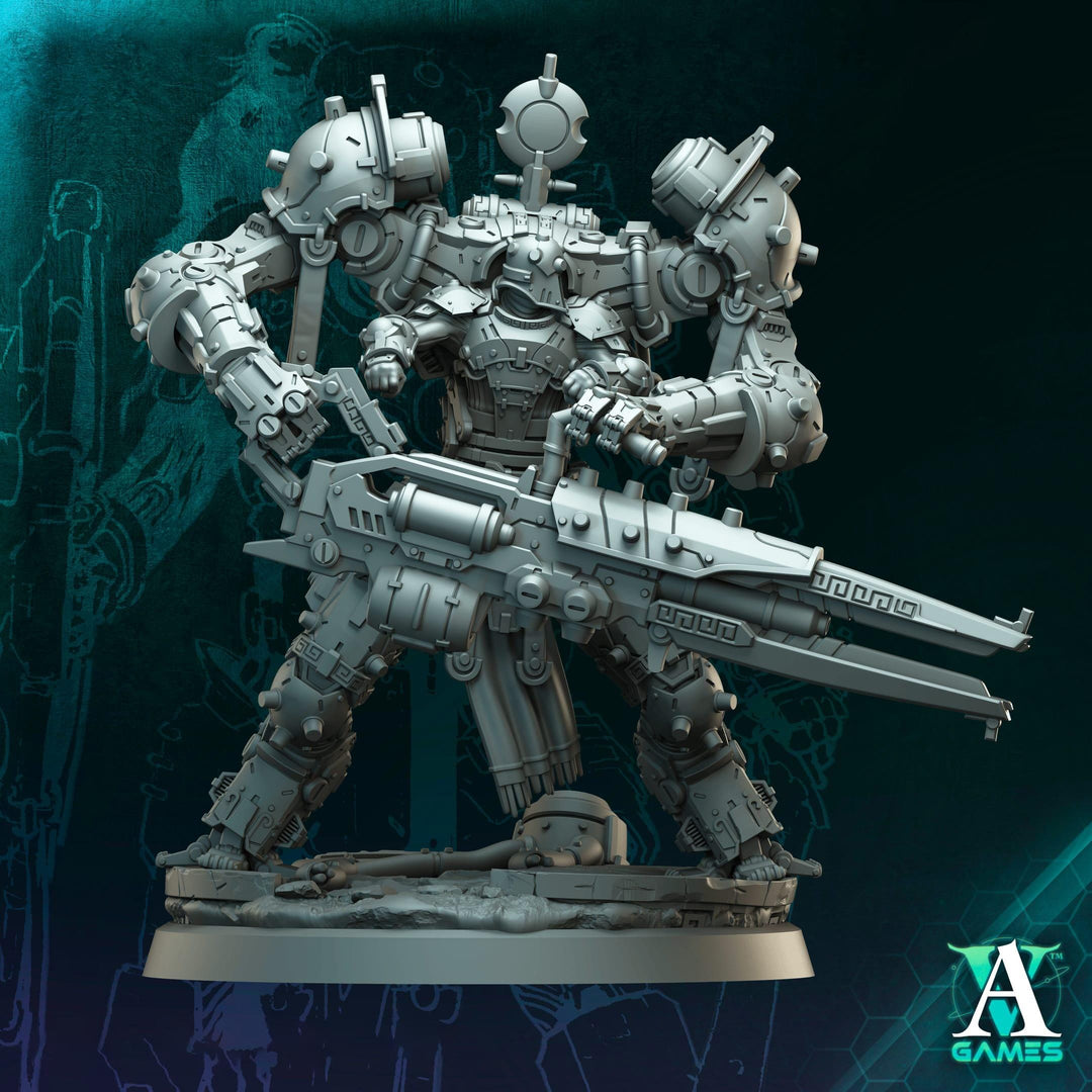 Sci-Fi Mech Knight | Heavy Rifle War Suit | Resin 32mm 40mm 50mm 65mm 80mm