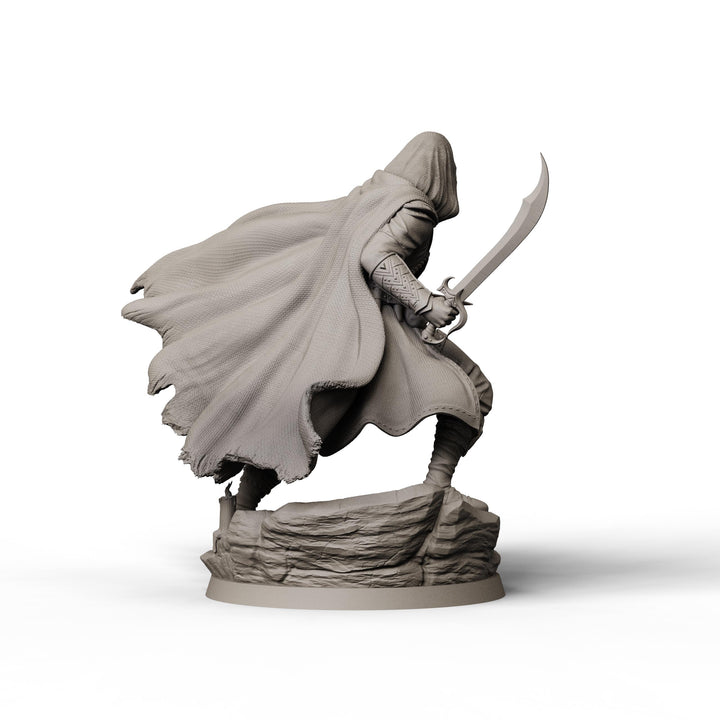 Rogue Miniature STL | Vasili with Scimitar and Dagger | Digital Download