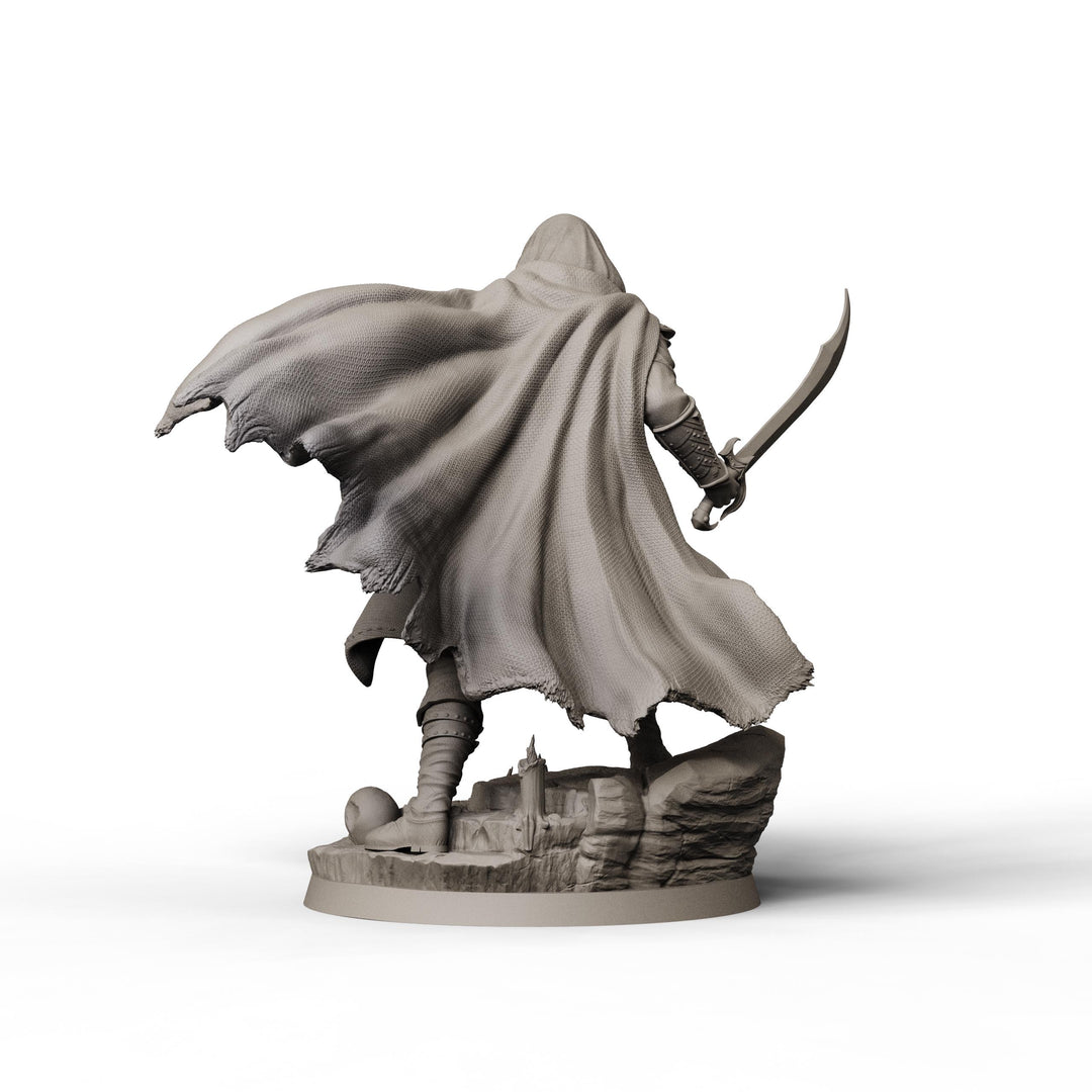 Rogue Miniature STL | Vasili with Scimitar and Dagger | Digital Download