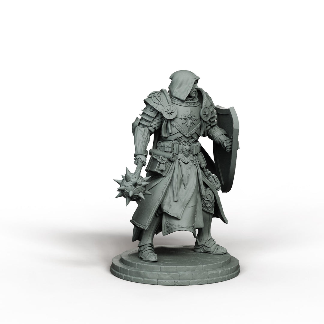 War Cleric Battle Priest, PaintedOrNot Original Design Unpainted Mini | 5 Sizes /Scales