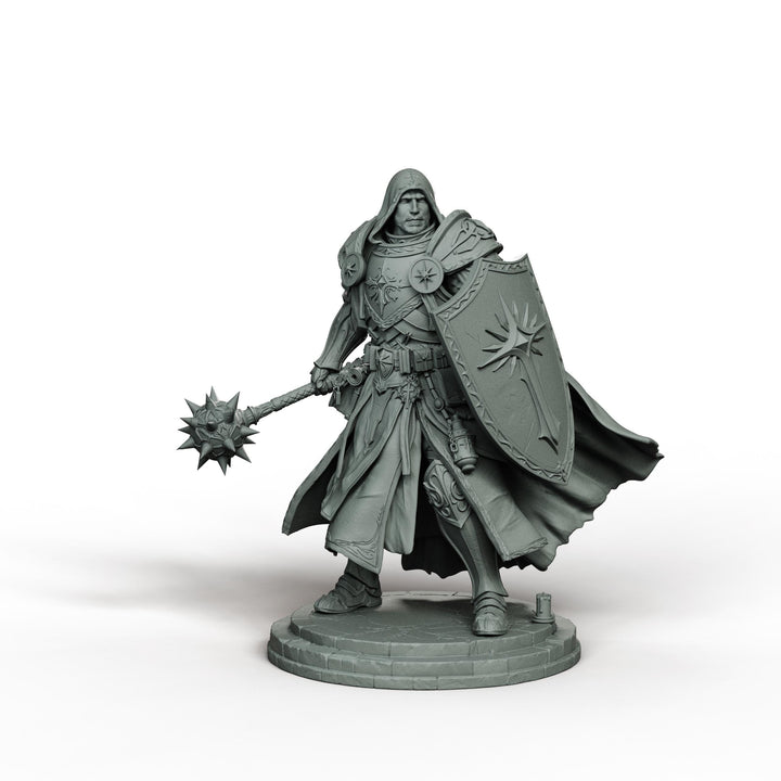 War Cleric Battle Priest, PaintedOrNot Original Design Unpainted Mini | 5 Sizes /Scales