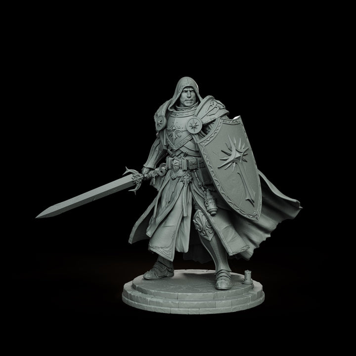 Holy Paladin Divine Judge, PaintedOrNot Original Design Unpainted Mini | 5 Sizes /Scales